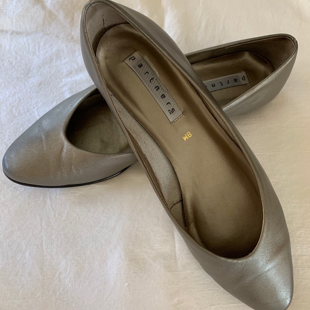 Alyson Partners Pewter Pumps